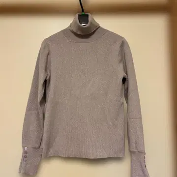 터틀넥 스웨터 월드 핑크 라메