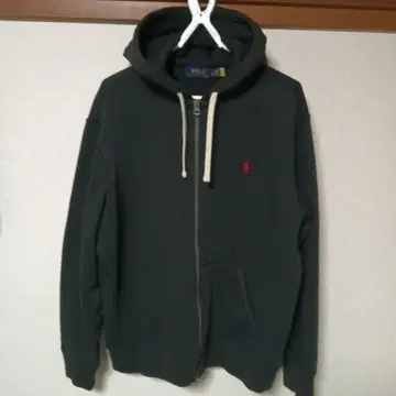 Polo 블랙 집업 후드티