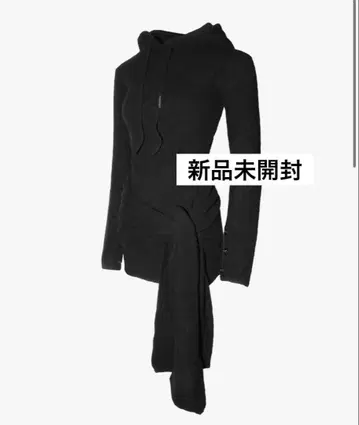 S draped knit dress mini