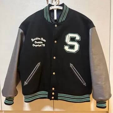 CPCM 바시티 자켓 블랙/그레이