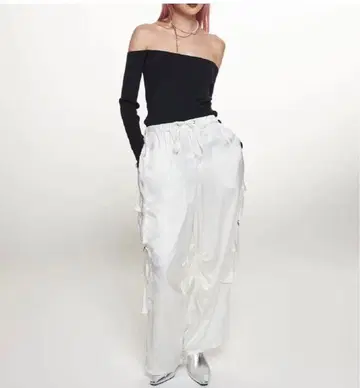 josemoon 오프숄더 니트탑 브라운