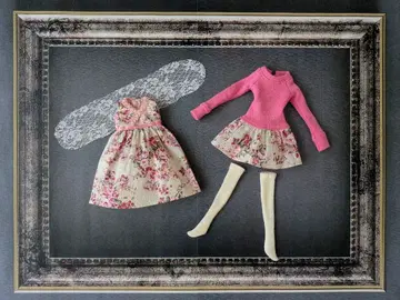 11 새상품 작가님 원피스 꽃무늬 핑크 제니 momoko 27cm