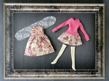 11 새상품 작가님 원피스 꽃무늬 핑크 제니 momoko 27cm