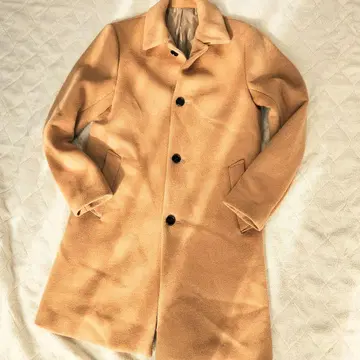 STUDIOUS 체스터 코트 울 카멜