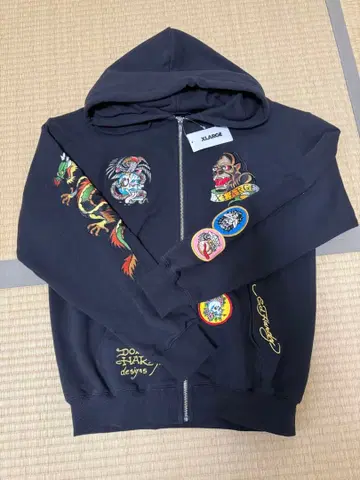 XLARGE x ED HARDY ZIP HOODED SWEATSHIRT