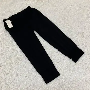 [택 포함] 23(니쥬우산쿠) 크롭 팬츠 무지 블랙 사이즈 36