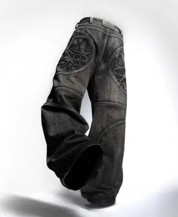 [ 즉완품 ] 블랙 와이드 스트레이트 데님