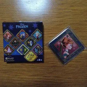 겨울왕국 금 배지 안나