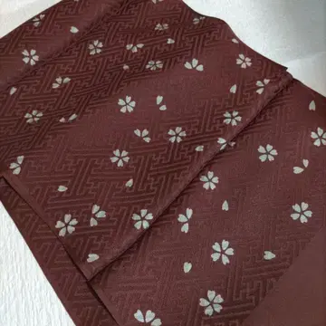 순수 실크 오비 장식 천 사 벚꽃 지문