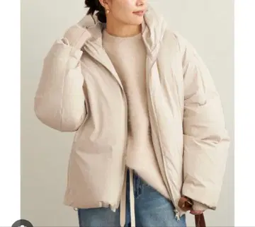 Plage HAKUU/하쿠 별주 다운 자켓/베이지