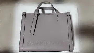 SAMANTHAVEGA 그레이 토트백