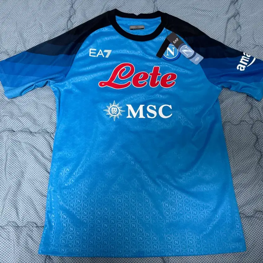 「正規品」SSCナポリ 22/23 ホーム アセンティック キム・ミンジェ XL] Napoli Home 22-23 Authentic Minjae Marking #세리에a,#축구