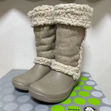 crocs 어그 부츠 베이지