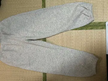 릴랙스 핏 워셔블 울 코튼 스웨트 팬츠