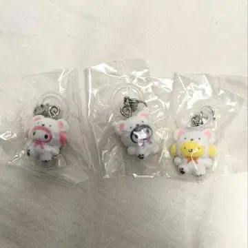 산리오 포근포근 스노우 메지루시 액세서리