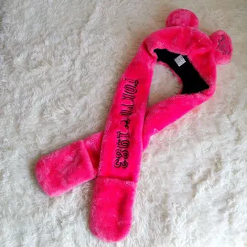 새상품급 디즈니 팬캡 35주년 머플러 장갑 미키 1983