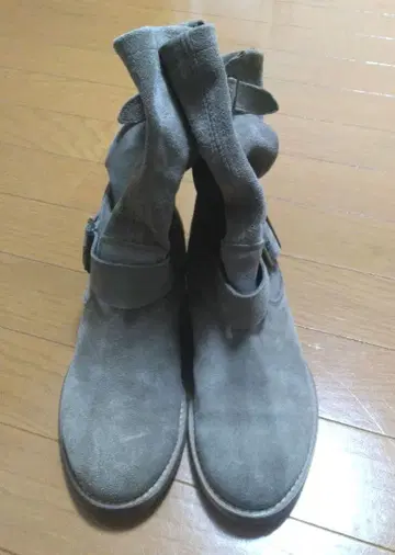 [ 새상품급 ] EMOZIONI 스웨이드 엔지니어 부츠 37