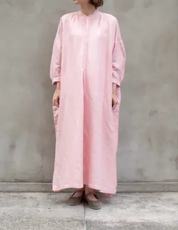 스즈키 타카유키 peasant dress pink 한정판 원피스