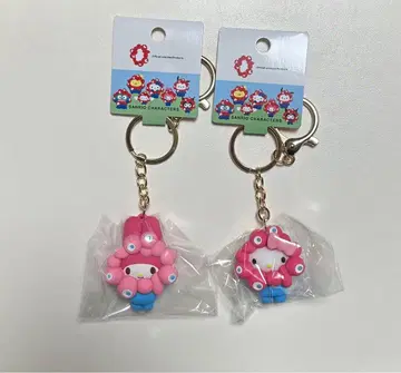 산리오 캐릭터 미야쿠미야쿠 콜라보 키링