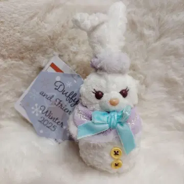 디즈니 크리스마스 스텔라 루 봉제 인형 참 키체인 눈사람