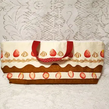 딸기 디자인 브라이스 인형 케이스 2체 들어감 핸드메이드 구매품