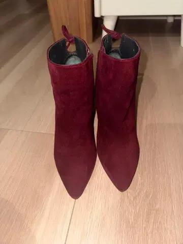 STUART WEITZMAN 버건디 스틸레토 부츠