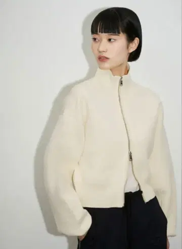 ADAM ET ROPE' FEMME 숏 자카드 드라이버즈 니트