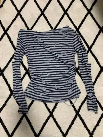 y2k stripe longTshirt