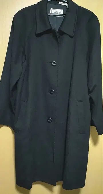 캐시미어 100% 블랙 롱 코트 11AR