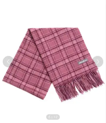 Eddie Bauer 핑크 체크 머플러