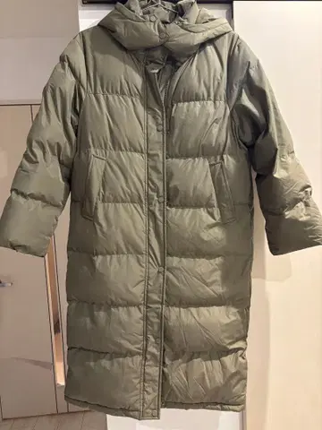 Dazy 후드 부착 올리브 그린 다운 자켓 M