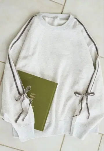 [ FREAK'S STORE ] 벨로아 리본 라인 속기모 맨투맨 풀오버