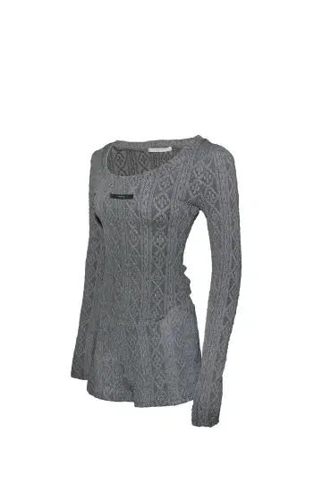 theredthread S cable knit ensemble gray