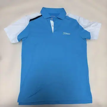 새상품급 Titleist 자수 로고 라이트 블루 피케 셔츠 M