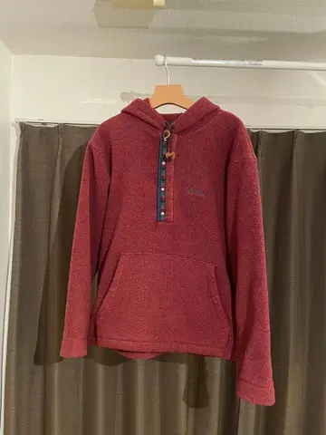 80s USA제 L.L.Bean 티롤리안 테이프 스냅 플리스 후드티
