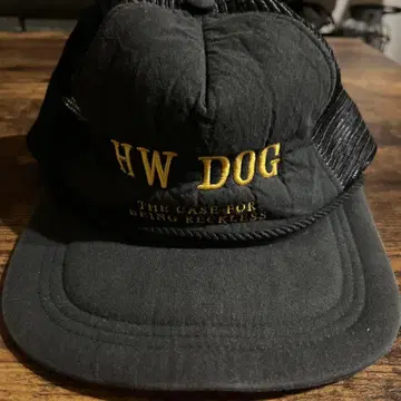 THE H.W.DOG & CO. 블랙 메쉬 캡