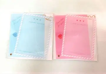 후쿠야 FUKUYA 아크릴 프레임 러브레터 스카이블루 핑크