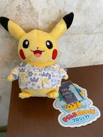 하늘 나는 피카츄 카리유시 오키나와 한정판 새상품 택 포함 현지 완판템