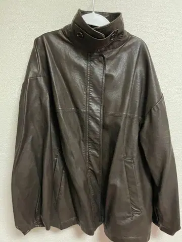 페이크 레더 자켓 mystic