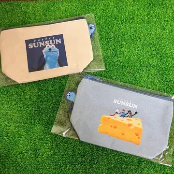 퍼펫 스 삐욧코토 파우치 [업] & [치즈] 2세트 새상품