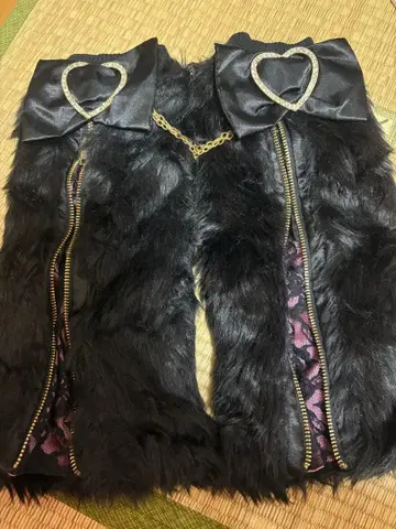 GOLDS infinity 퍼 레그 워머 블랙