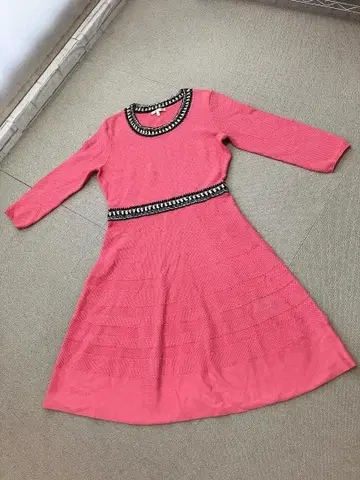 ( K11404 ) EPOCA 에포카 코튼 니트 원피스 핑크 S