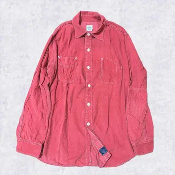 POST OVERALLS 코듀로이 셔츠 USA제 레드