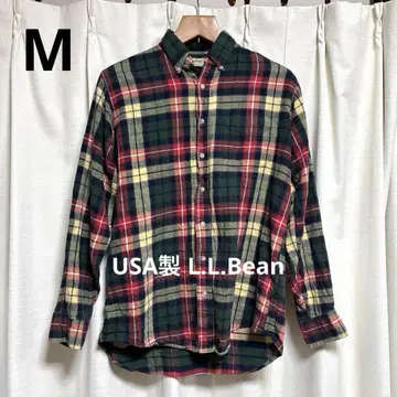 USA L.L.Bean 체크 플란넬 셔츠 M
