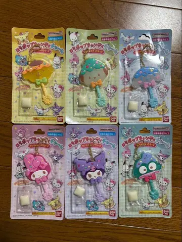 롤리팝 캔디 참 세트 6개 세트 산리오 키링