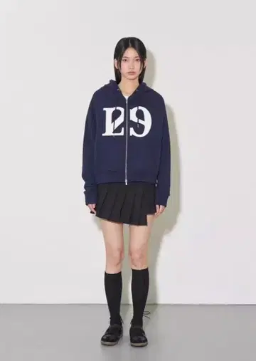 ILLIGO 네이비 집업 후드티 M 사이즈