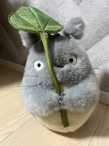 토토로 봉제 인형 나뭇잎 포함