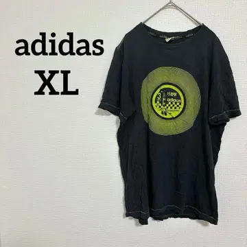 adidas [ XL ] 레코드 디자인 반팔 티셔츠 아디다스 스포츠