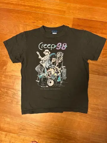 CreepHyp 98 밴딩 T셔츠 블랙