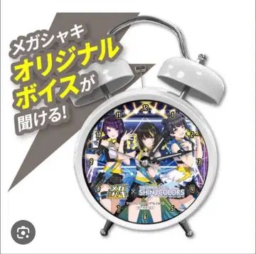 메가샤키 x 아이돌마스터 샤이니 컬러즈 오리지널 보이스 포함 알람 시계